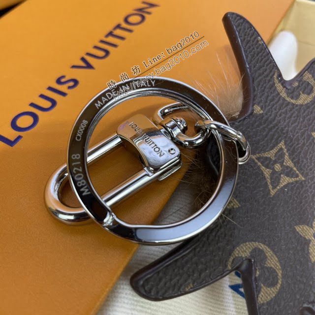 LOUIS VUITTON專櫃新款包包 路易威登中國新年包飾 LV牛年鑰匙扣 M80218  ydh4050
